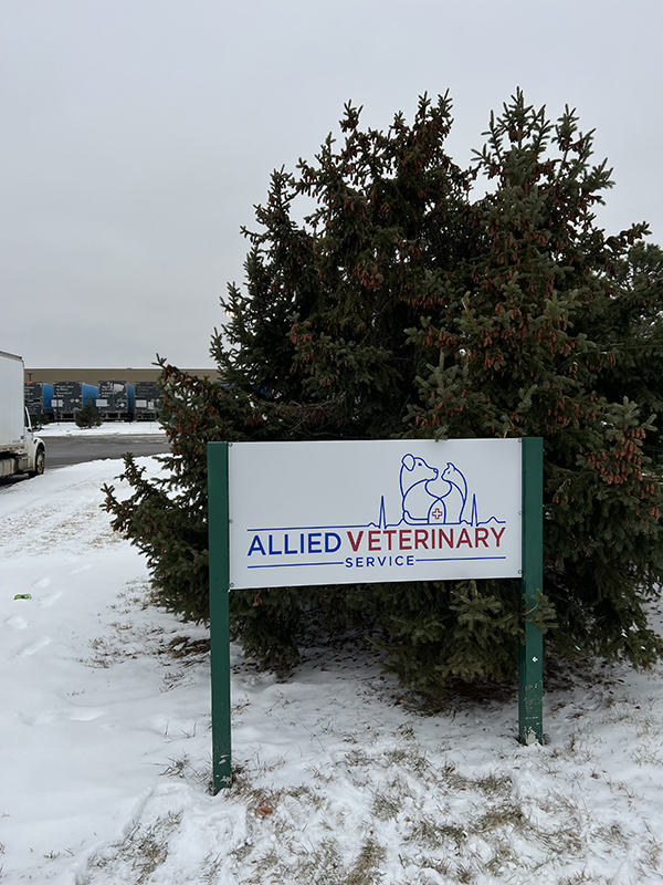 Allied Veterinary Site Sign